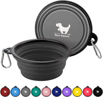 Collapsible Silicone Dog Bowl 🐾🥣 BPA‑Free Travel Bowl w/ Clip – Portable & Durable