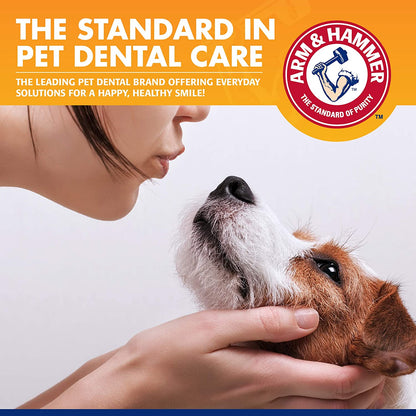 Tartar Control Dog Dental Care Kit - Banana Mint Toothpaste with Baking Soda, Double-Sided Toothbrush & Finger Brush - 3-Piece Set, 2.5 Oz