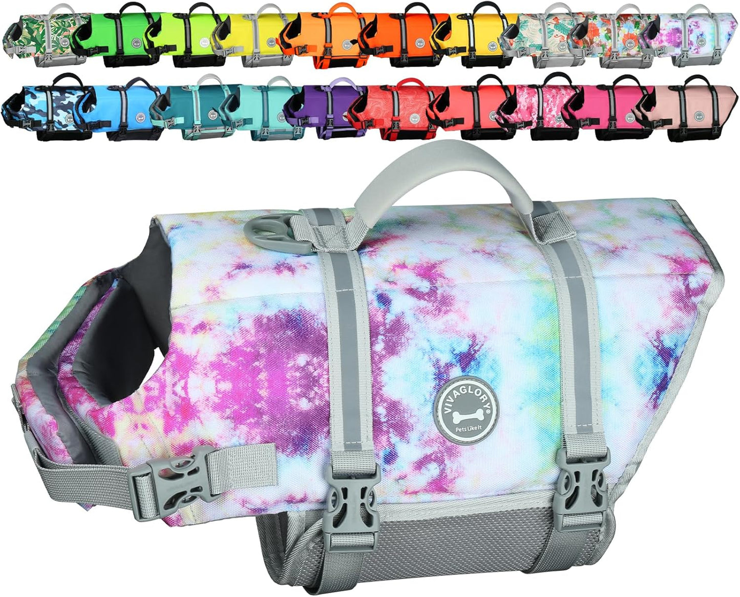🐶🌊 Rip‑Stop Dog Life Vest — Medium, Blue | Buoyant, Safe & Swim‑Ready with Handle