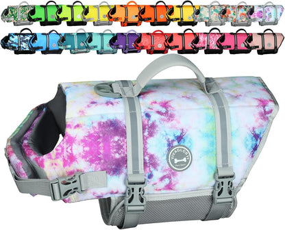 🐶🌊 Rip‑Stop Dog Life Vest — Medium, Blue | Buoyant, Safe & Swim‑Ready with Handle
