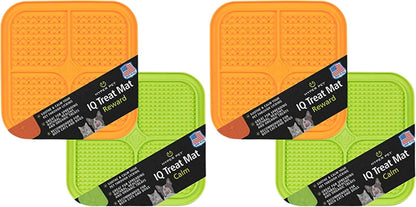IQ Treat Lick Mat for Dogs & Cats - Slow Feeder & Enrichment Toy Made in the USA!