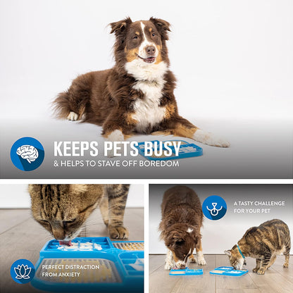 IQ Treat Lick Mat for Dogs & Cats - Slow Feeder & Enrichment Toy Made in the USA!