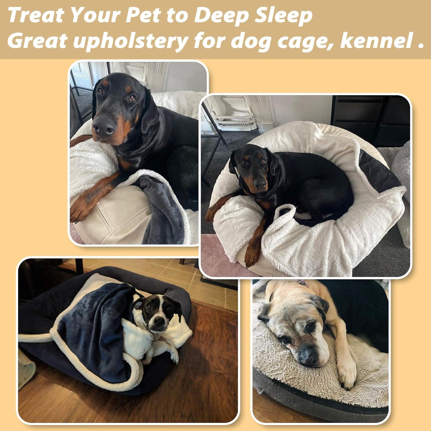 Luxury Black Fleece Dog Blanket for Large Dogs - Soft, Washable, Perfect for Couch, Sofa, Car Seats & Beds - 50x60 Inches