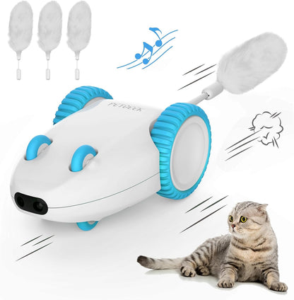 🐭⚡ Hidey Mouse Electronic Cat Toy — Motion Teasing, Squeaky Mouse, Catnip‑Filled Fun (Green)