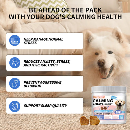 Calm Your Dog Naturally with OURCARES Calming Bites – Soft Chews for Stress Relief and Composure Support