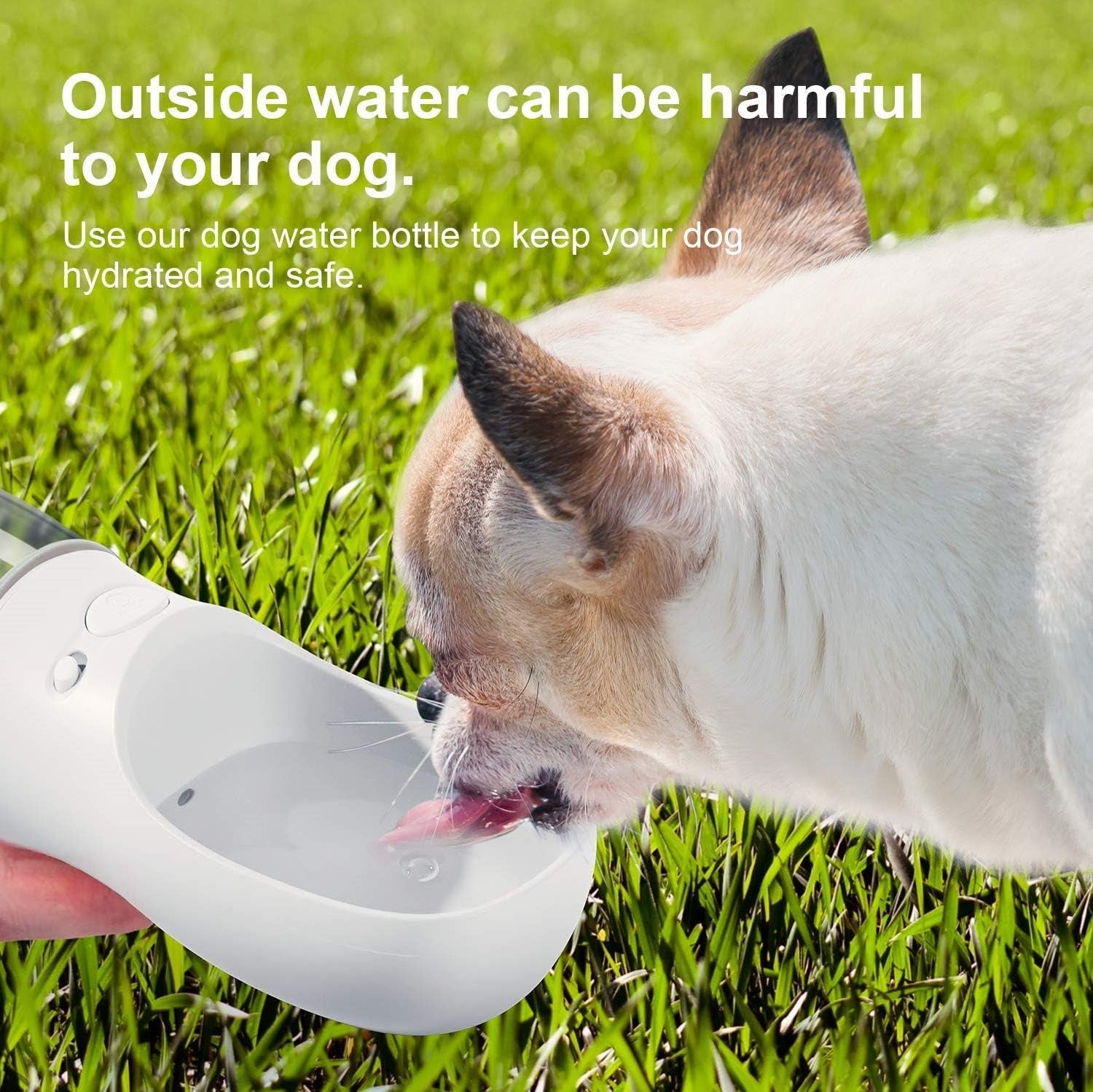 Portable Dog Water Bottle 💧🐾 Leak‑Proof Travel Dispenser w/ One‑Key Return Flow