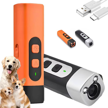 BarkShield Pro: Ultrasonic Dog Repellent with HD Display & LED Flashlight
