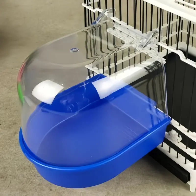 Deluxe Hanging Bird Bath with Splash Guard - Perfect for Parrots, Starlings & Small Birds!