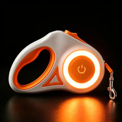 Illuminate Your Night Walks with the Pawzseek LED Retractable Dog Leash – A Game Changer for Safety and Style!