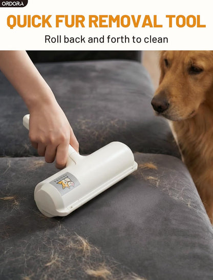 Reusable Pet Hair Remover – Portable Lint Roller for Dog & Cat Hair on Furniture  