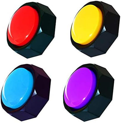 Dog Communication Buttons – 4 Recordable Talking Buttons with 25 Stickers  