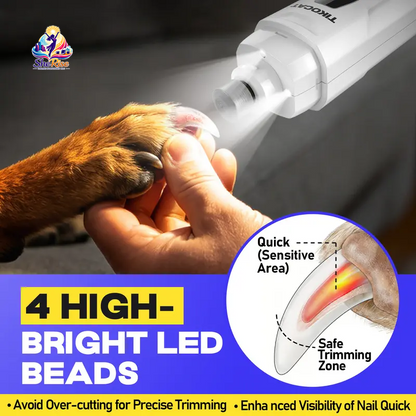 Say goodbye to stressful nail trims! 🐾✨ Meet the TIKOCAT Rechargeable Nail Grinder - your pet’s new favorite grooming tool! Ultra-quiet, 6-speed settings, and a smart LED display for a pain-free experience. Charge it fast with Type-C, enjoy 12 hours of runtime, and watch the magic happen with 4 LED lights! 🐶💖 #PetGrooming #TIKOCAT #HappyPaws