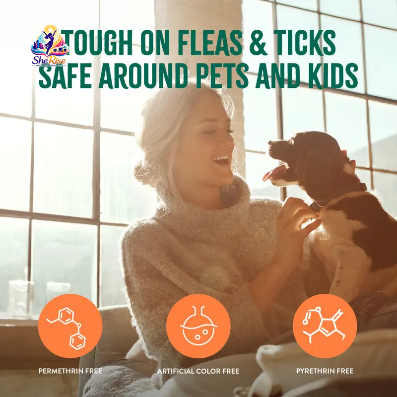 Say Goodbye to Fleas and Ticks with TropiClean's Natural Flea + Tick Home & Dog Spray - 32oz of Safe, Effective Protection for Your Pets!
