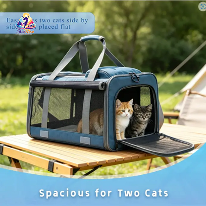 Travel in Style with Our Airline-Approved Pet Handbag - The Ultimate Scratch-Resistant Carrier for Cats & Small Dogs! 🐾✈️ Perfect for Stress-Free Road Trips!