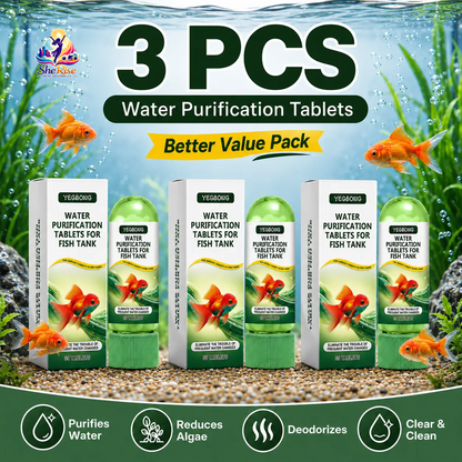 Transform Your Aquarium with 35 Powerful Water Purification Tablets for Crystal-Clear Waters – Banish Algae, Sludge, and Odors!