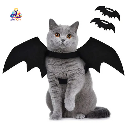 Dress Your Cat in Adorable Bat-Wing Glamour for Halloween and Beyond! Perfect for Photo Ops and Festive Fun!