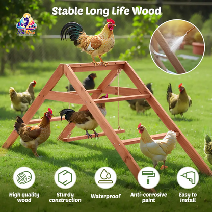 Transform Your Chicken Coop with Our Extra Large 69" Wooden Roosting Bars - Ideal for Fun and Relaxation! Easy Assembly & Maintenance!