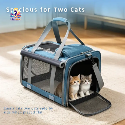 Travel in Style with Our Airline-Approved Pet Handbag - The Ultimate Scratch-Resistant Carrier for Cats & Small Dogs! 🐾✈️ Perfect for Stress-Free Road Trips!