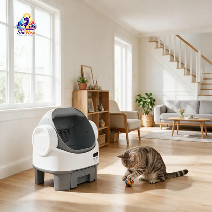 Upgrade your kitty's bathroom with the Alifuraha Smart Self-Cleaning Litter Box! Say goodbye to scooping and hello to hassle-free cleanups! 🐾✨ #CatLove #SmartHome