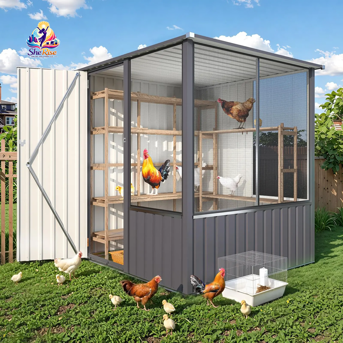 Transform Your Garden with the YODOLLA 5x5 FT Walk-In Bird Cage – A Perfect Sanctuary for Macaws, Canaries, and Lovebirds! 🦜✨