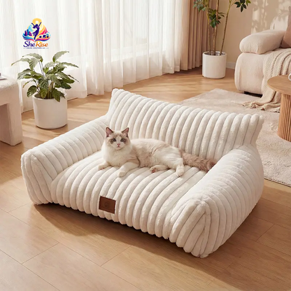 Snag the Ultimate Claw-Safe Fleece Cat Couch Bed! 🐾 All Sizes, 3 Styles, and SO comfy! 🛏️✨ Machine-Washable, Memory Foam, and Car Seat Ready! Perfect for your furry friend! 💖😺 #CatLovers #PetComfort