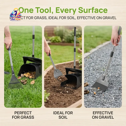 Effortlessly Keep Your Yard Clean with Our Heavy Duty Stainless Steel Pooper Scooper Set - Perfect for Large & Medium Dogs!