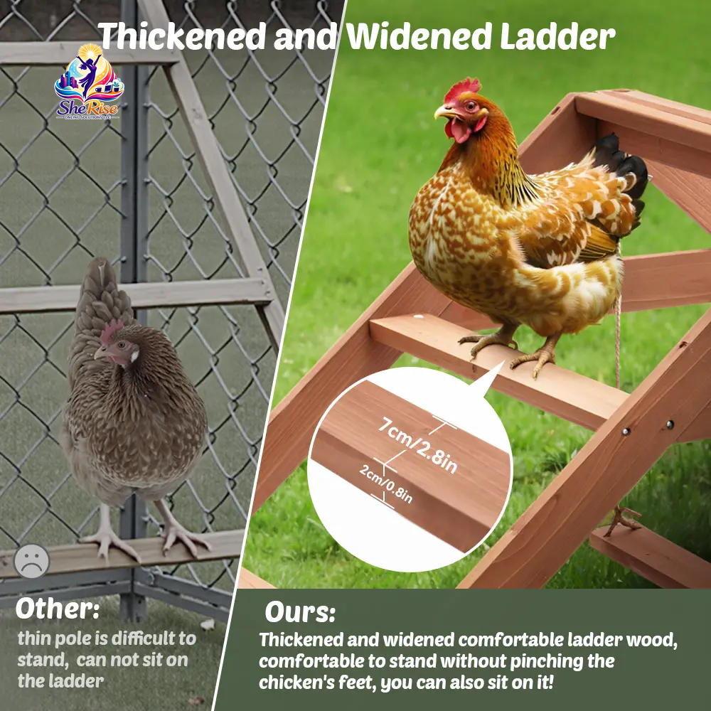 Transform Your Chicken Coop with Our Extra Large 69" Wooden Roosting Bars - Ideal for Fun and Relaxation! Easy Assembly & Maintenance!