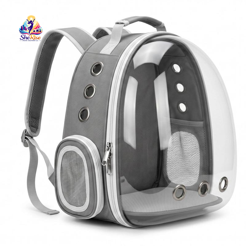 Upgrade your pet travel game with our chic Transparent Plaid Bubble Backpack! Perfect for hiking & adventures, it's airline-approved and designed for comfort & safety! 🐾✨ #PetTravel #CatBackpack #AdventureAwaits
