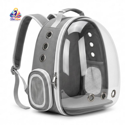 Upgrade your pet travel game with our chic Transparent Plaid Bubble Backpack! Perfect for hiking & adventures, it's airline-approved and designed for comfort & safety! 🐾✨ #PetTravel #CatBackpack #AdventureAwaits