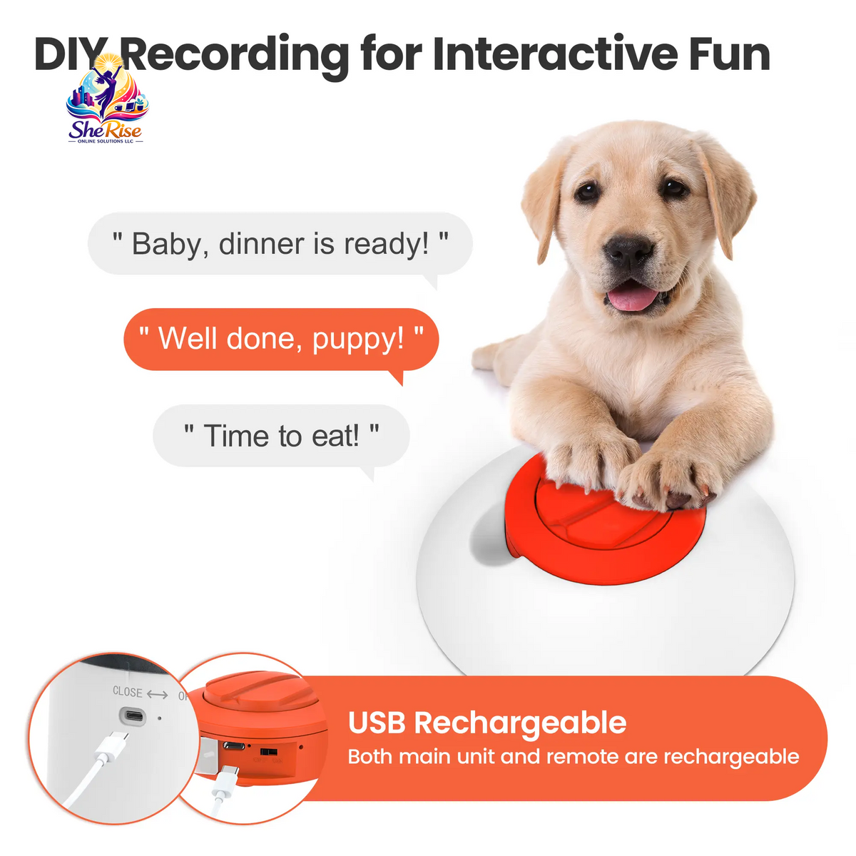 Elevate Your Pet's Playtime with the Potaroma Interactive IQ Training Feeder – Rechargeable Fun for Dogs & Cats of All Breeds!