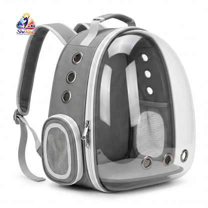 Upgrade your pet travel game with our chic Transparent Plaid Bubble Backpack! Perfect for hiking & adventures, it's airline-approved and designed for comfort & safety! 🐾✨ #PetTravel #CatBackpack #AdventureAwaits