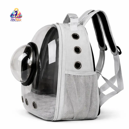 Upgrade your pet travel game with our chic Transparent Plaid Bubble Backpack! Perfect for hiking & adventures, it's airline-approved and designed for comfort & safety! 🐾✨ #PetTravel #CatBackpack #AdventureAwaits