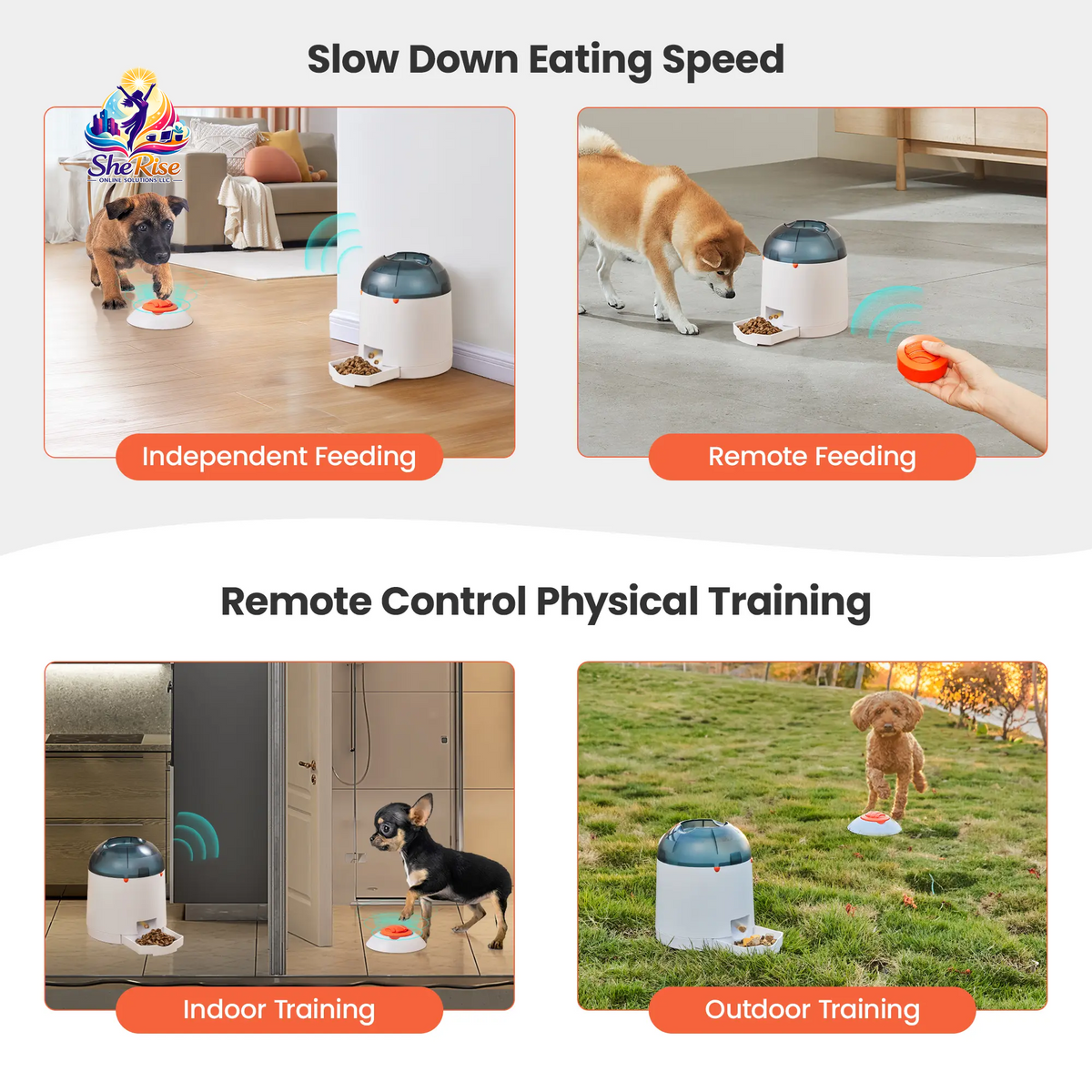 Elevate Your Pet's Playtime with the Potaroma Interactive IQ Training Feeder – Rechargeable Fun for Dogs & Cats of All Breeds!