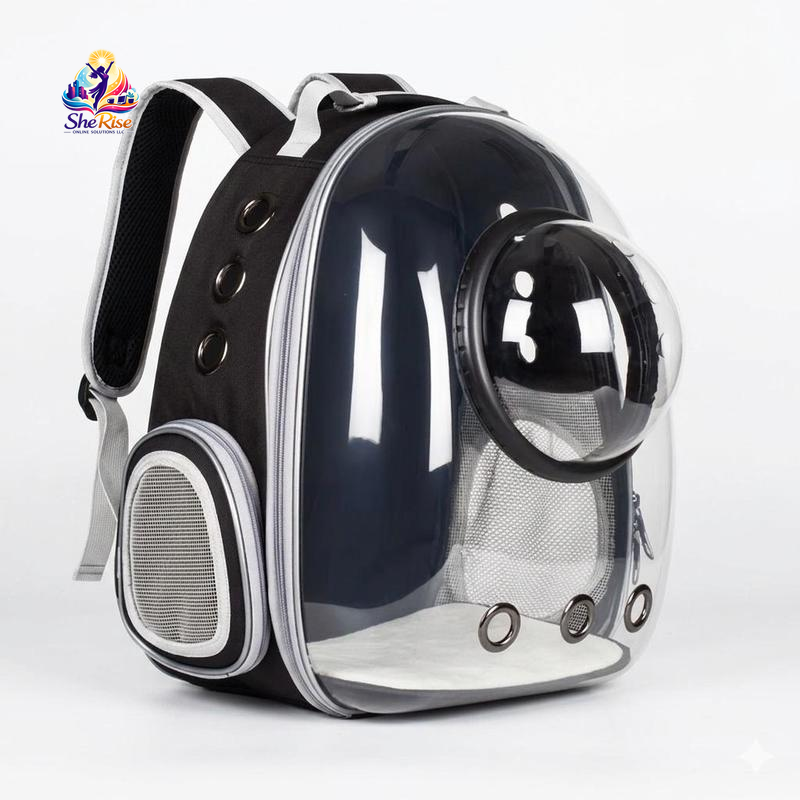 Upgrade your pet travel game with our chic Transparent Plaid Bubble Backpack! Perfect for hiking & adventures, it's airline-approved and designed for comfort & safety! 🐾✨ #PetTravel #CatBackpack #AdventureAwaits