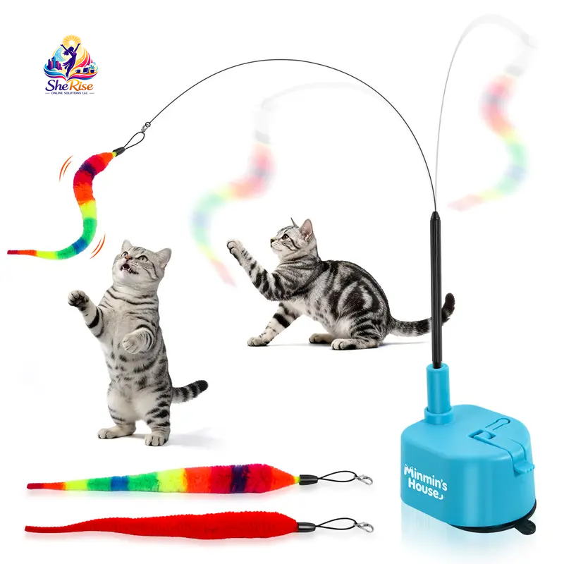 Engage Your Cat with the Ultimate 360° Swirling Flying Bird Toy - Rechargeable Fun for Hours of Play!