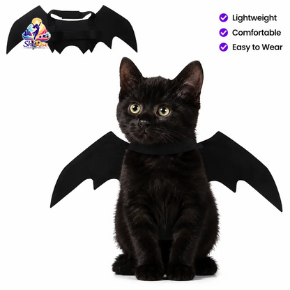 Dress Your Cat in Adorable Bat-Wing Glamour for Halloween and Beyond! Perfect for Photo Ops and Festive Fun!