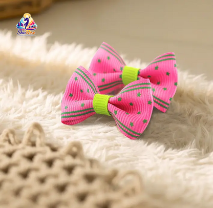 Adorable Small Dog Hair Bows with Clips - 60 Vibrant Pieces (30 Stylish Pairs) for Fashion-Forward Pups! 🐶💖 The Ultimate Grooming Accessory!