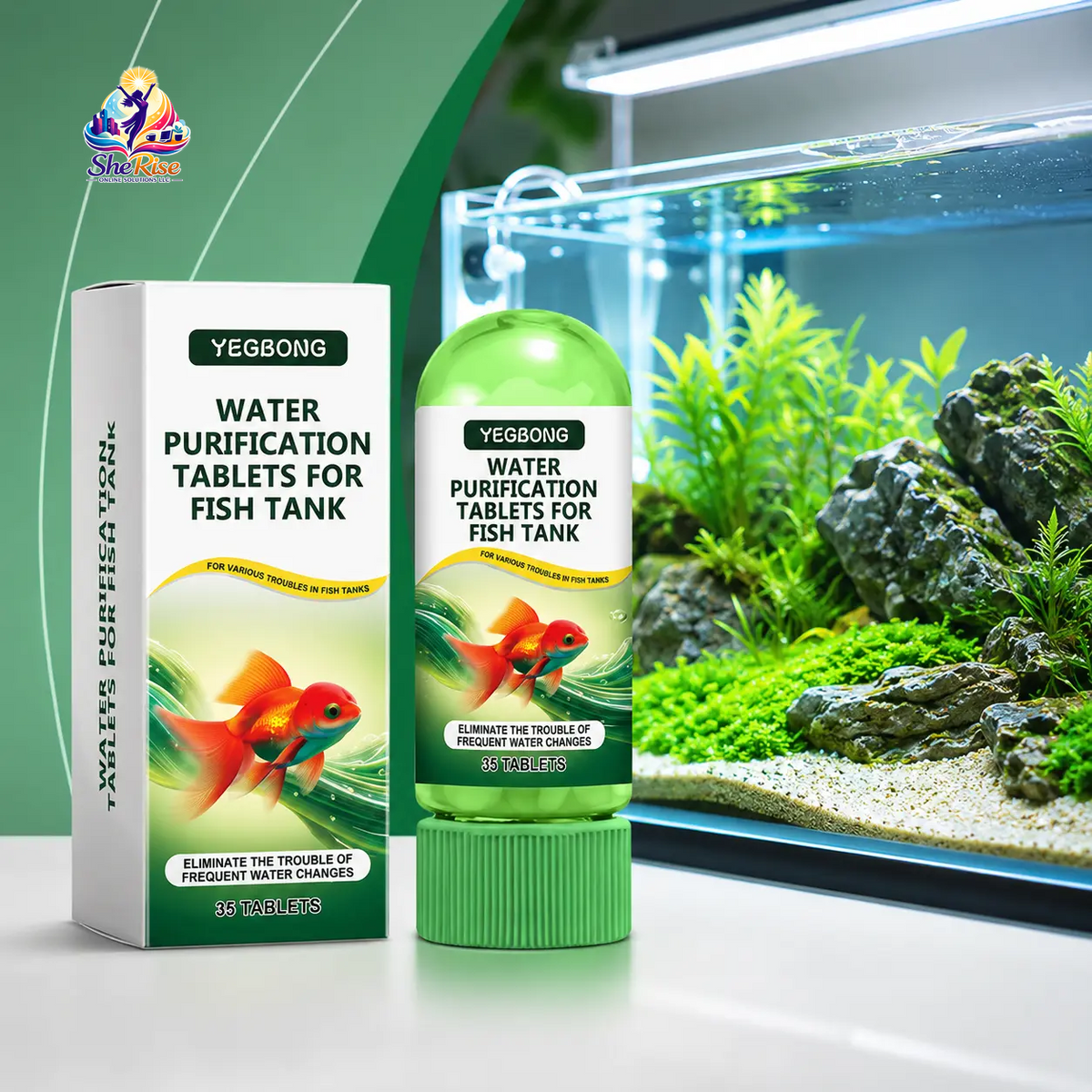 Transform Your Aquarium with 35 Powerful Water Purification Tablets for Crystal-Clear Waters – Banish Algae, Sludge, and Odors!
