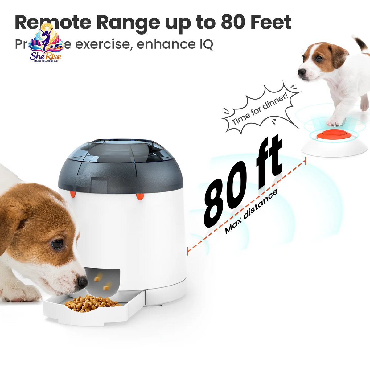Elevate Your Pet's Playtime with the Potaroma Interactive IQ Training Feeder – Rechargeable Fun for Dogs & Cats of All Breeds!