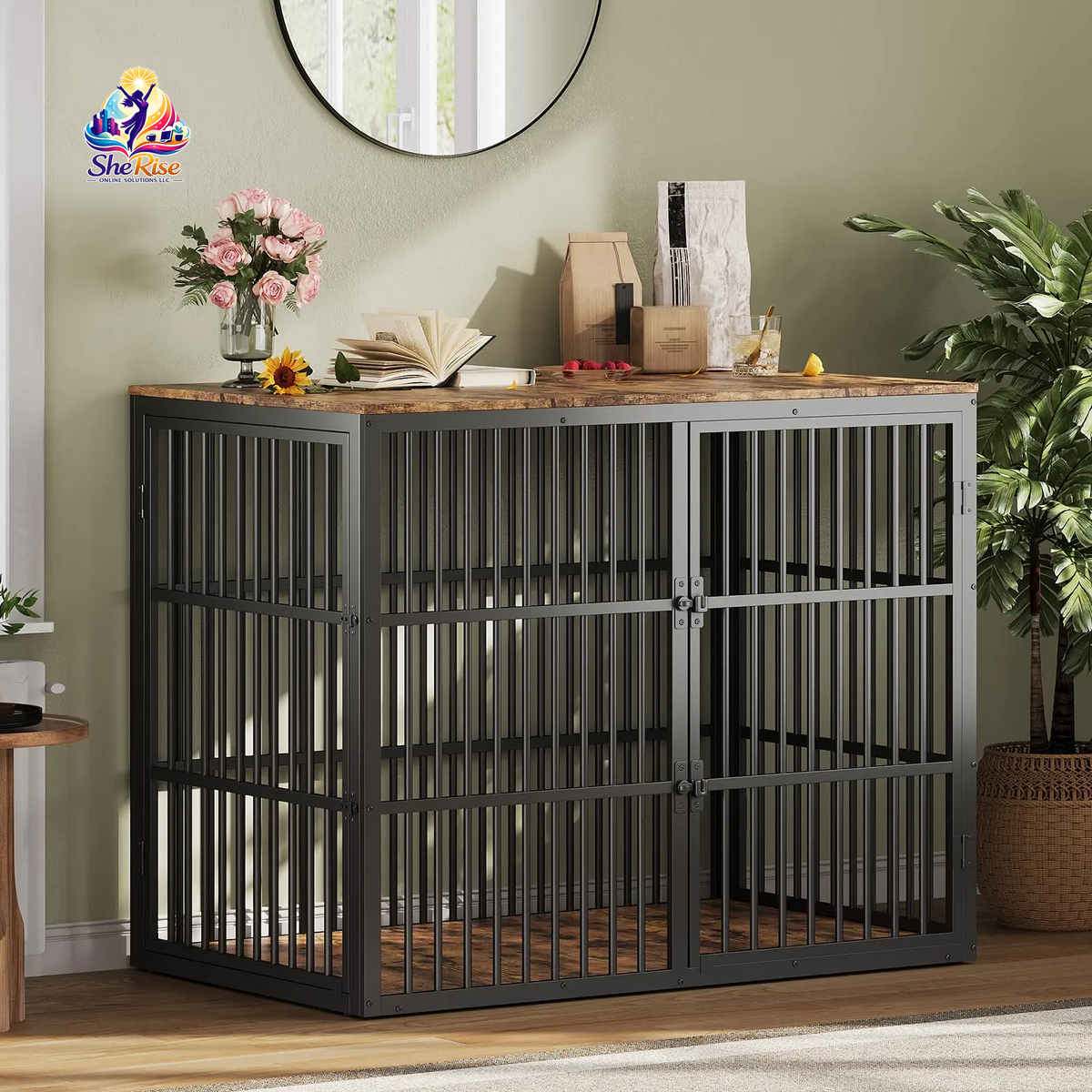 Transform Your Pet's Space with Our Chic 3-in-1 XXL Dog Crate Furniture – Stylish, Functional, and Perfect for Medium to Large Breeds!