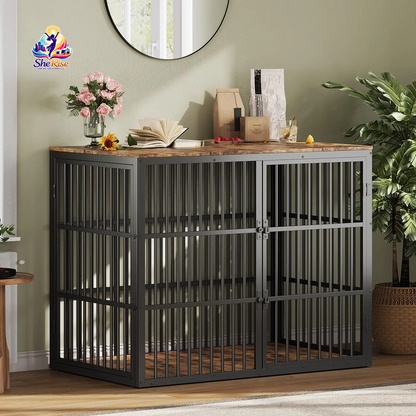 Transform Your Pet's Space with Our Chic 3-in-1 XXL Dog Crate Furniture – Stylish, Functional, and Perfect for Medium to Large Breeds!