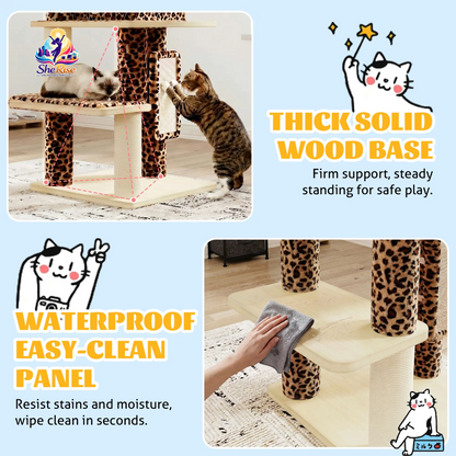 Elevate Your Home with the HOOMIC 77" Cat Tree - The Ultimate Playground for Your Feline Friends!