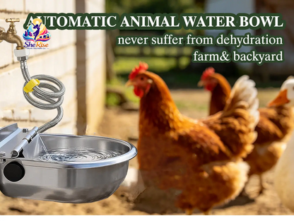 Revolutionize Pet Hydration with the No-Spill Stainless Steel Automatic Dog Waterer – Fresh Water on Demand for Dogs & Livestock!
