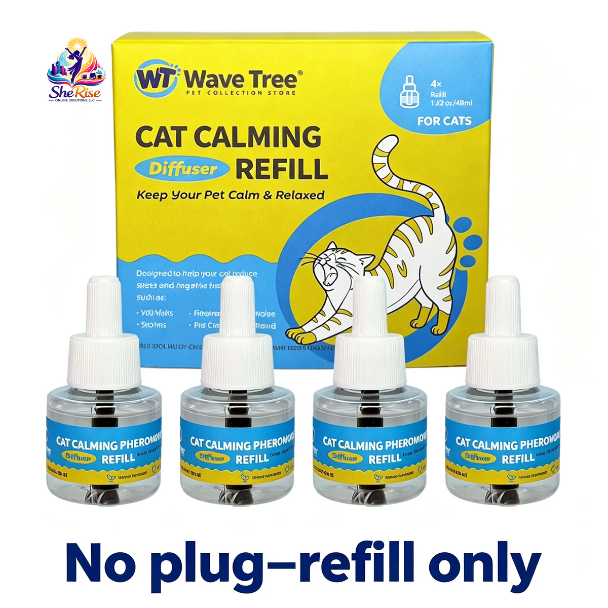 Create a Calm Haven for Your Cats with the Cat Calming Pheromone Diffuser Starter Kit & Refill - Perfect for Stress Relief During Moves & Travel!