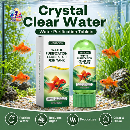 Transform Your Aquarium with 35 Powerful Water Purification Tablets for Crystal-Clear Waters – Banish Algae, Sludge, and Odors!