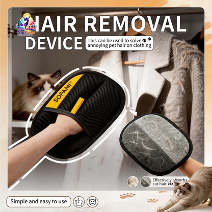 Effortlessly Eliminate Pet Hair with Our Ultimate Reusable Lint Cleaning Glove - Your Stylish Solution for a Fur-Free Home!