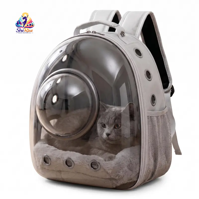 Upgrade your pet travel game with our chic Transparent Plaid Bubble Backpack! Perfect for hiking & adventures, it's airline-approved and designed for comfort & safety! 🐾✨ #PetTravel #CatBackpack #AdventureAwaits