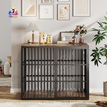 Transform Your Pet's Space with Our Chic 3-in-1 XXL Dog Crate Furniture – Stylish, Functional, and Perfect for Medium to Large Breeds!