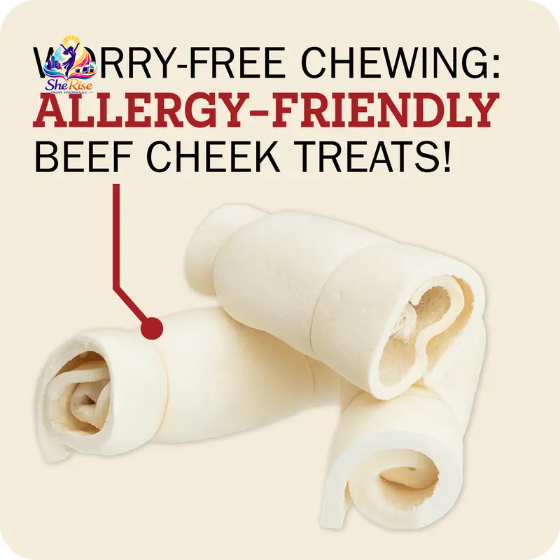Irresistible Long-Lasting Beef Cheek Rolls for Dogs – A 100% Natural Chew Your Pup Will Adore!