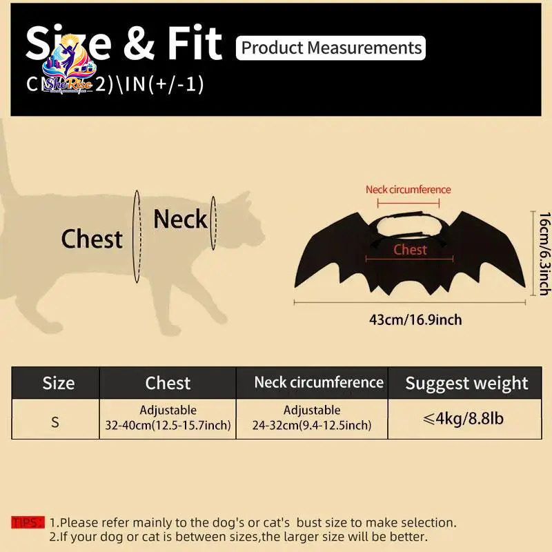 Dress Your Cat in Adorable Bat-Wing Glamour for Halloween and Beyond! Perfect for Photo Ops and Festive Fun!